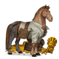 tažný kůň percheron smíšený bělouš