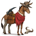 jezdecký kůň quarter horse myšák